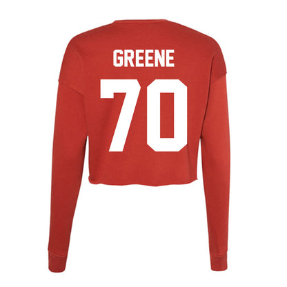 Rutgers - NCAA Football : Cameron Greene - Women's Cropped Crew Fleece-1