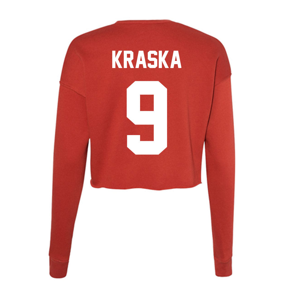 Rutgers - NCAA Softball : Stephanie Kraska - Women's Cropped Crew Fleece-1