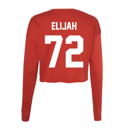 Rutgers - NCAA Football : Jayden Elijah - Women's Cropped Crew Fleece-1
