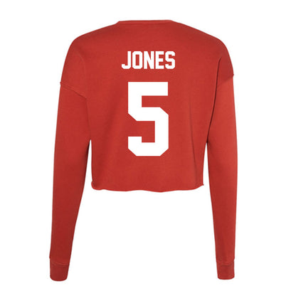 Rutgers - NCAA Football : Bradlee Jones - Women's Cropped Crew Fleece-1