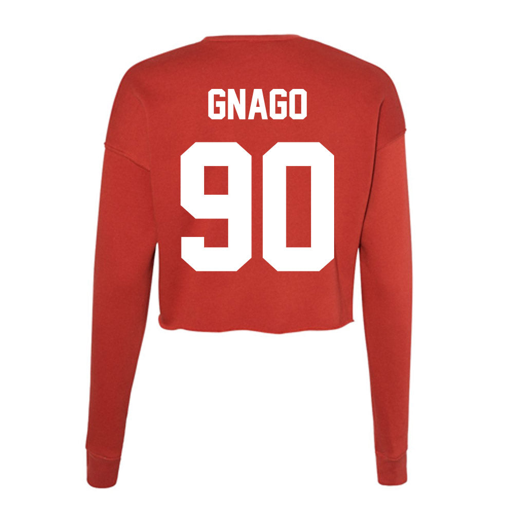 Rutgers - NCAA Football : Farell Gnago - Women's Cropped Crew Fleece-1