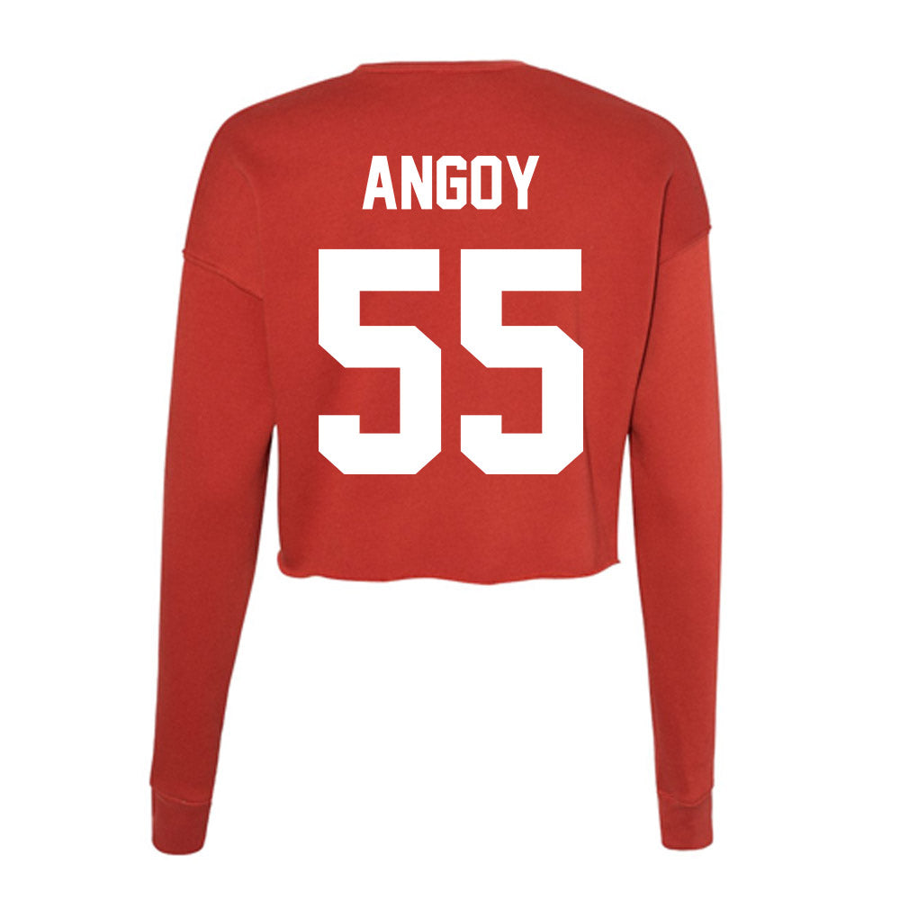 Rutgers - NCAA Football : Zaire Angoy - Women's Cropped Crew Fleece-1