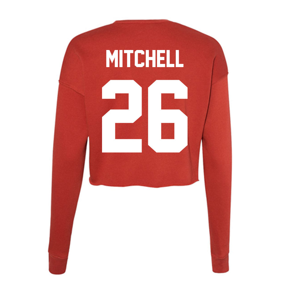 Rutgers - NCAA Football : Terrell Mitchell - Women's Cropped Crew Fleece-1