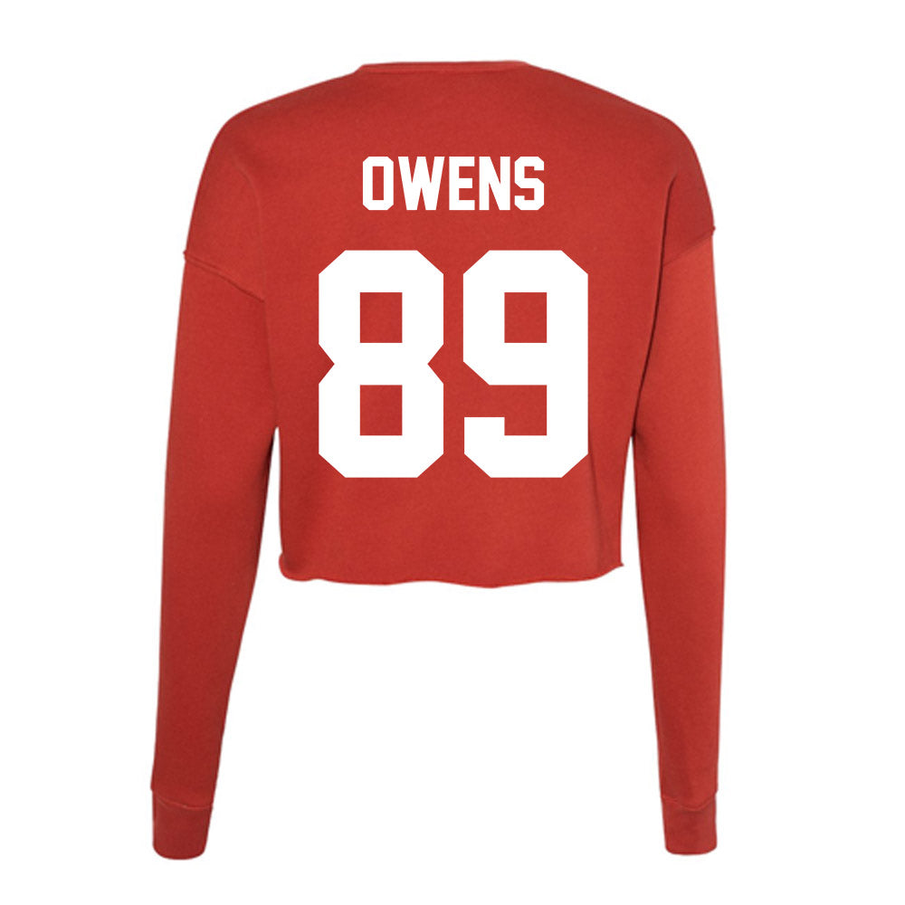 Rutgers - NCAA Football : Brady Owens - Women's Cropped Crew Fleece-1