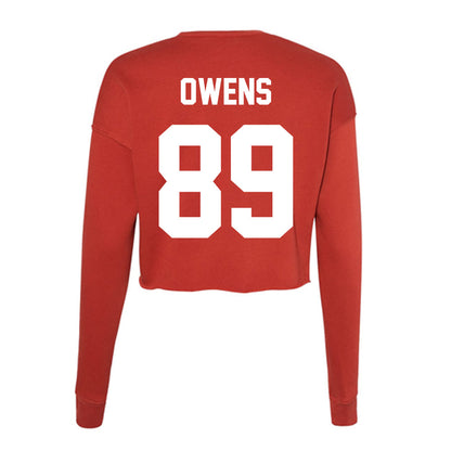 Rutgers - NCAA Football : Brady Owens - Women's Cropped Crew Fleece-1