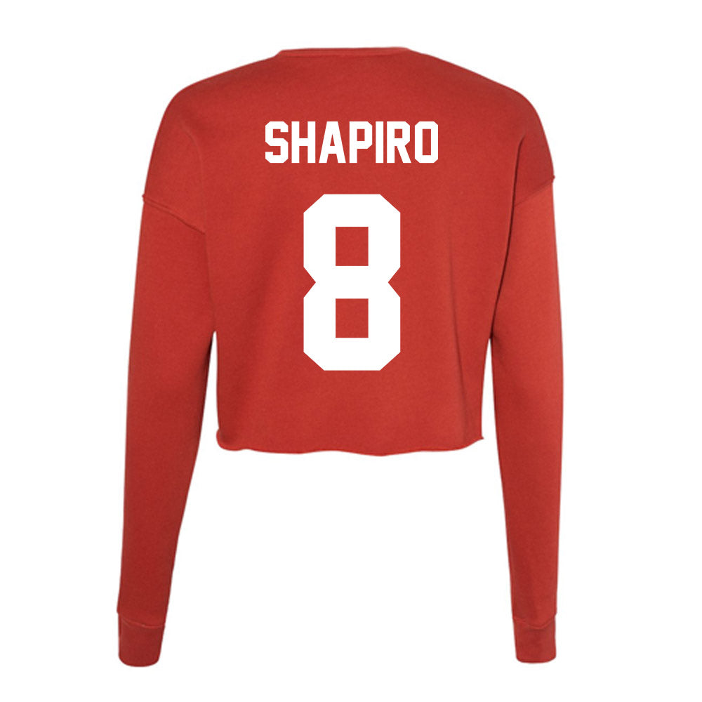 Rutgers - NCAA Baseball : Garrett Shapiro - Women's Cropped Crew Fleece-1