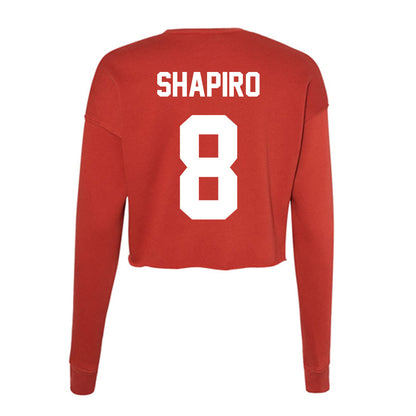 Rutgers - NCAA Baseball : Garrett Shapiro - Women's Cropped Crew Fleece-1