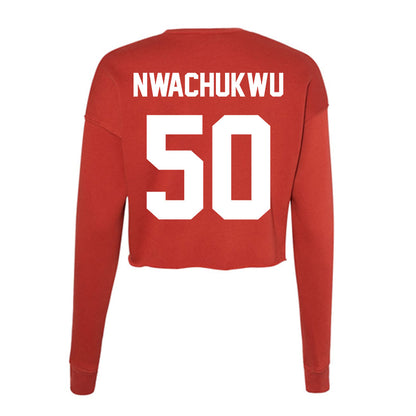 Rutgers - NCAA Football : Joe Nwachukwu - Women's Cropped Crew Fleece-1