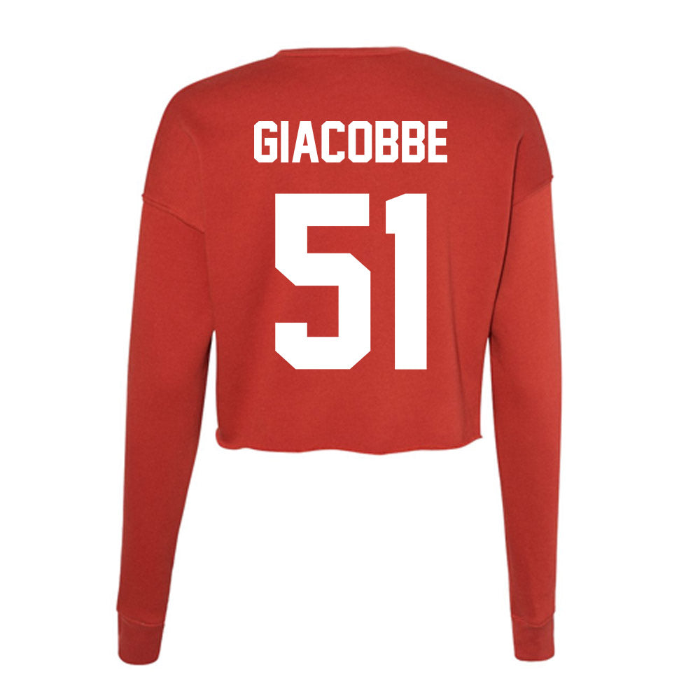 Rutgers - NCAA Football : Raymond Giacobbe - Women's Cropped Crew Fleece-1