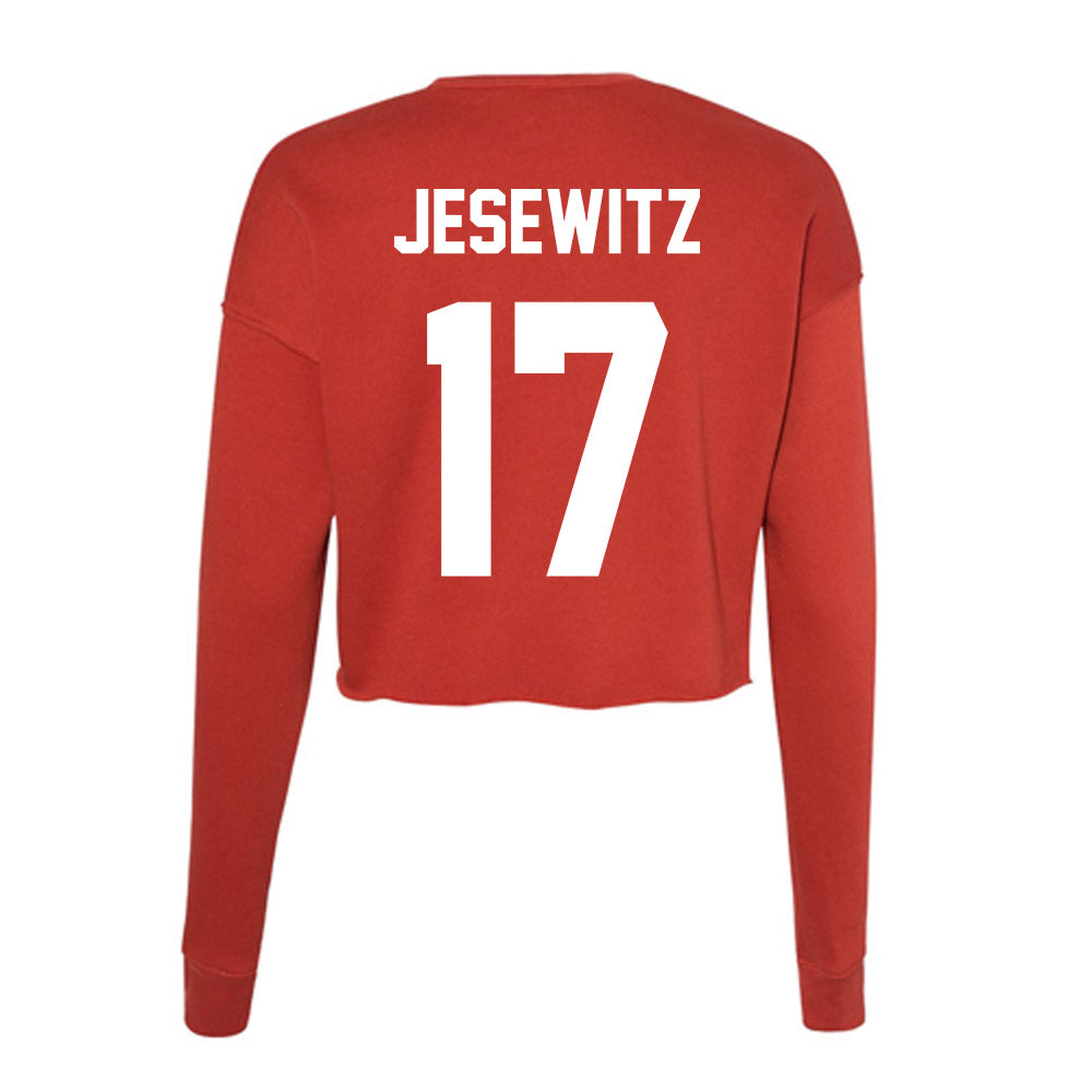 Rutgers - NCAA Women's Volleyball : Avery Jesewitz - Women's Cropped Crew Fleece-1