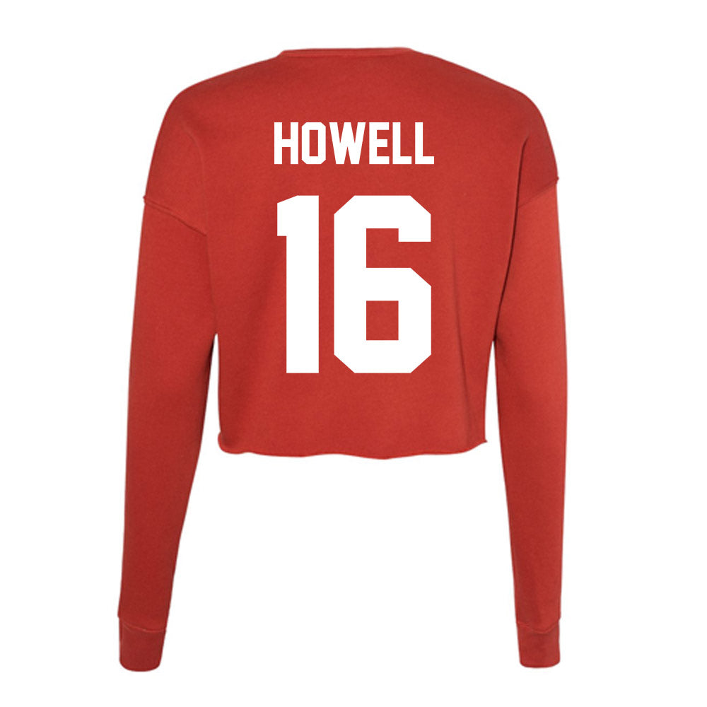 Rutgers - NCAA Women's Volleyball : Imani Howell - Women's Cropped Crew Fleece-1