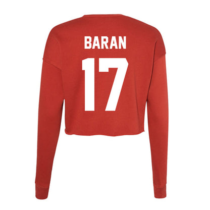 Rutgers - NCAA Women's Soccer : Ashley Baran - Women's Cropped Crew Fleece-1