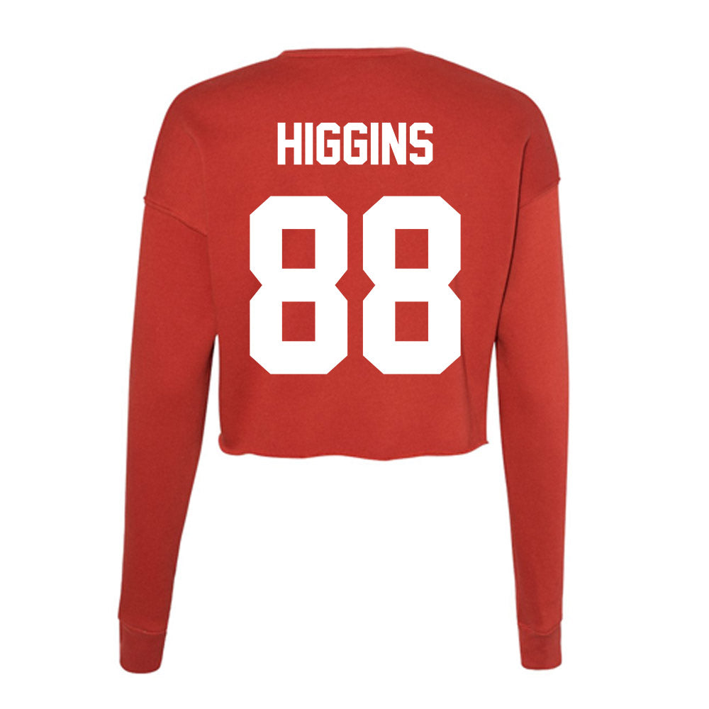 Rutgers - NCAA Football : Michael Higgins - Women's Cropped Crew Fleece-1