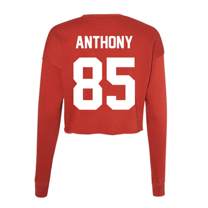 Rutgers - NCAA Football : Kam Anthony - Women's Cropped Crew Fleece-1