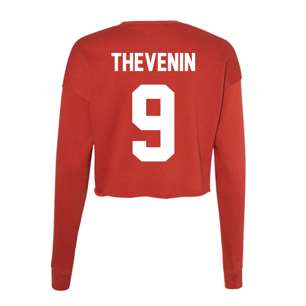 Rutgers - NCAA Football : Clay Thevenin - Women's Cropped Crew Fleece-1