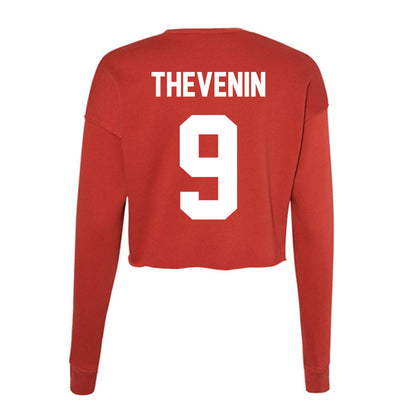 Rutgers - NCAA Football : Clay Thevenin - Women's Cropped Crew Fleece-1