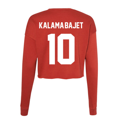 Rutgers - NCAA Women's Volleyball : Kaila Kalama-Bajet - Women's Cropped Crew Fleece-1