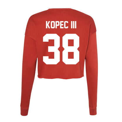 Rutgers - NCAA Football : Joey Kopec III - Women's Cropped Crew Fleece-1