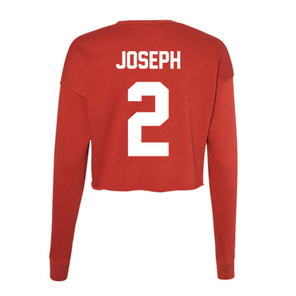 Rutgers - NCAA Women's Soccer : Julia Joseph - Women's Cropped Crew Fleece-1