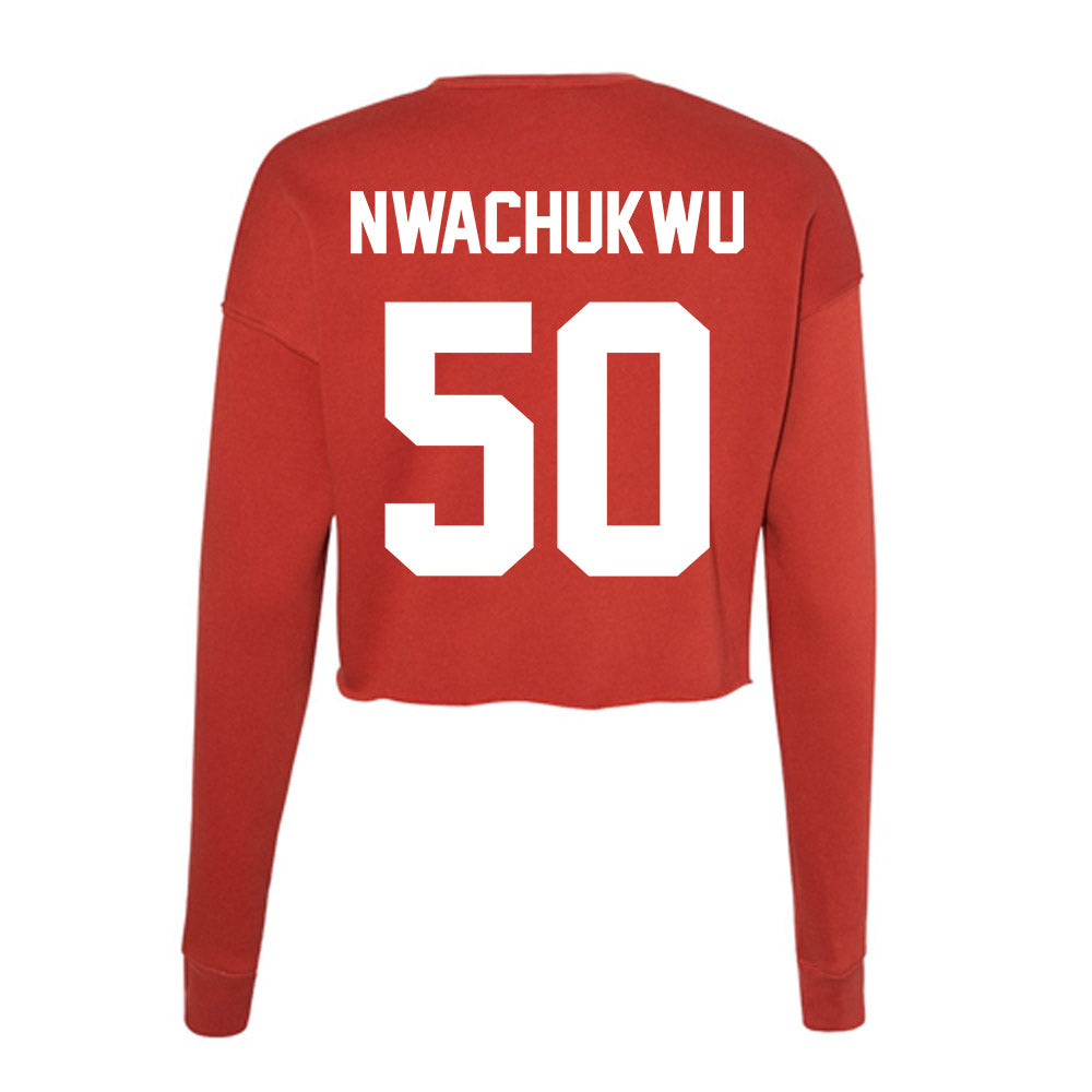 Rutgers - NCAA Football : Joe Nwachukwu - Women's Cropped Crew Fleece-1