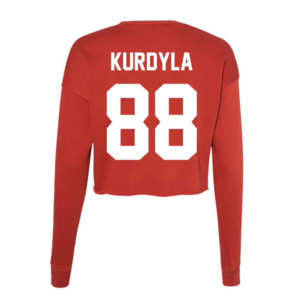 Rutgers - NCAA Men's Lacrosse : Colin Kurdyla - Women's Cropped Crew Fleece-1