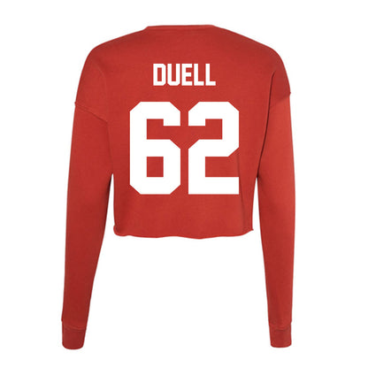 Rutgers - NCAA Football : Tyler Duell - Women's Cropped Crew Fleece-1