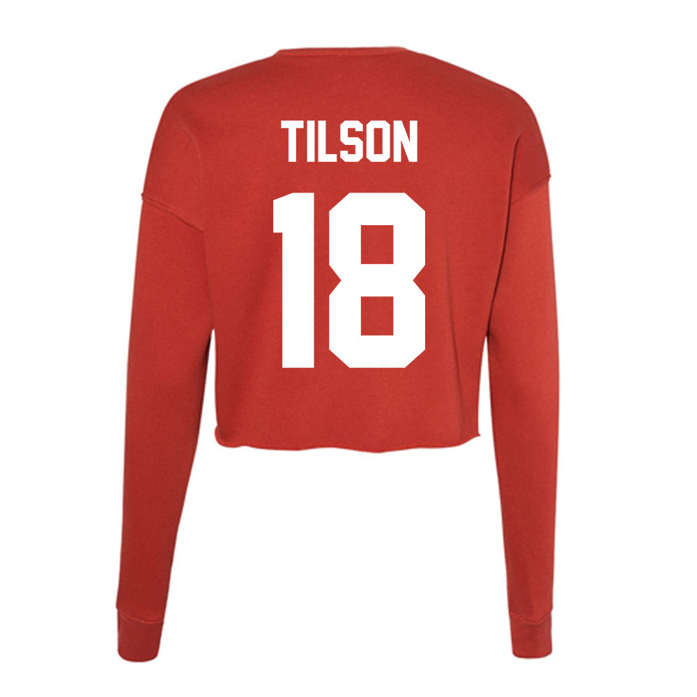 Rutgers - NCAA Football : Messiah Tilson - Women's Cropped Crew Fleece-1
