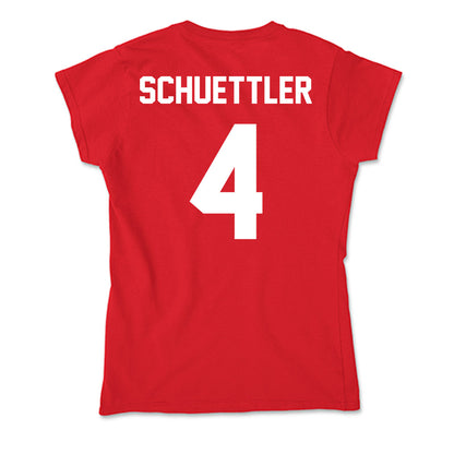 Rutgers - NCAA Softball : Charleigh Schuettler - Soft Style Women’s T-Shirt-1
