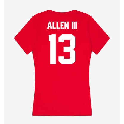 Rutgers - NCAA Football : Vernon Allen III - Women's V-Neck T-Shirt-1