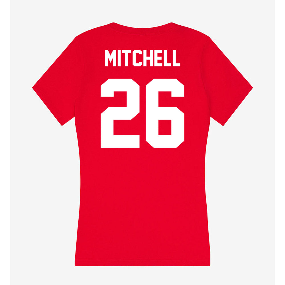 Rutgers - NCAA Football : Terrell Mitchell - Women's V-Neck T-Shirt-1