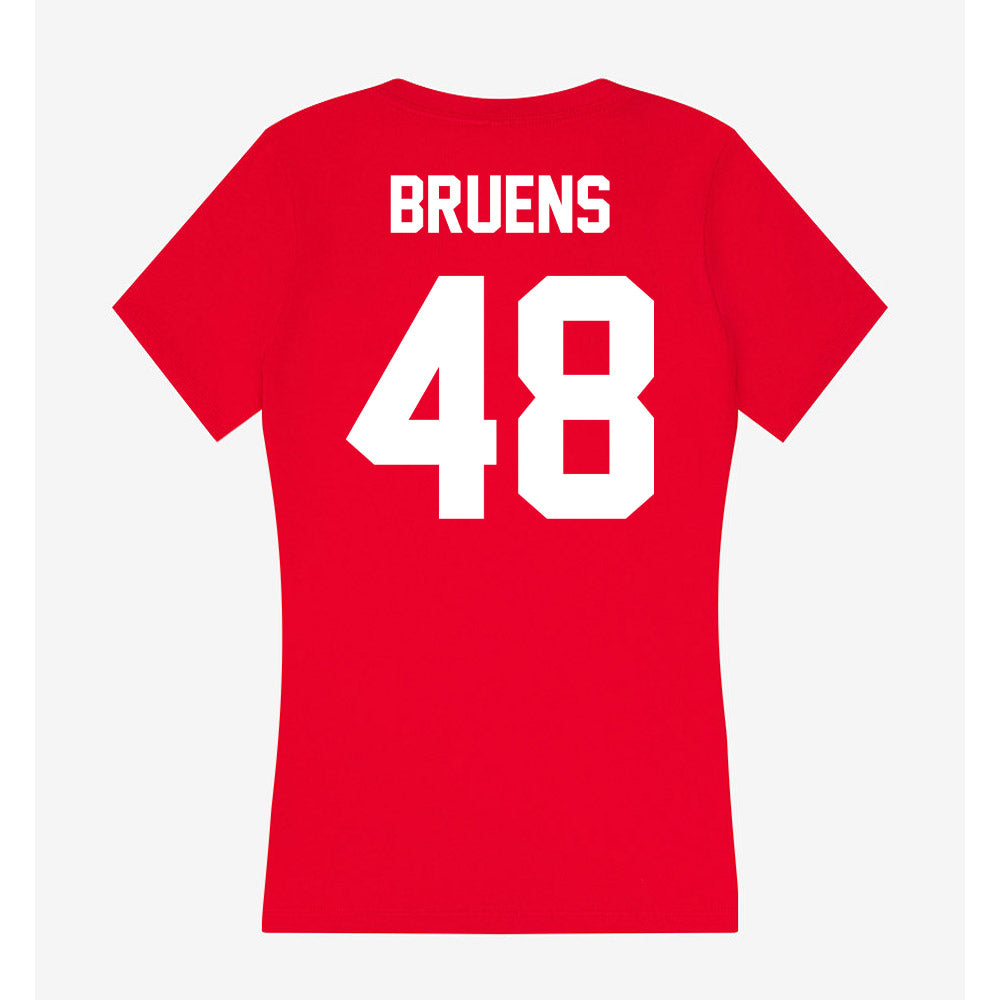 Rutgers - NCAA Football : Raedyn Bruens - Women's V-Neck T-Shirt-1