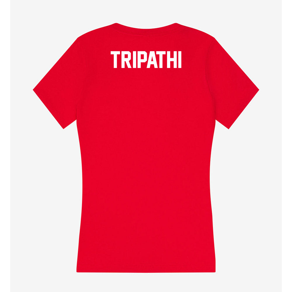Rutgers - NCAA Women's Rowing : Manvi Tripathi - Women's V-Neck T-Shirt-1
