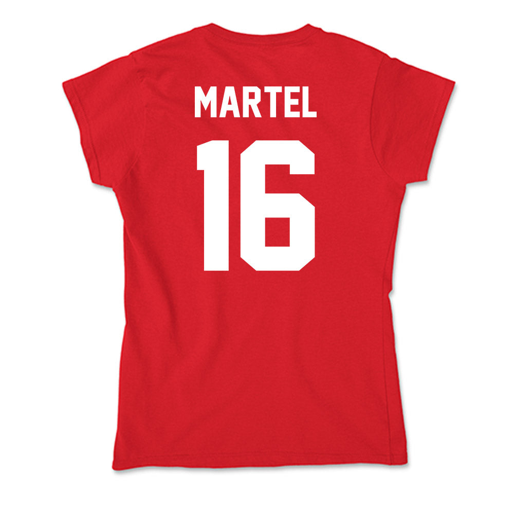 Rutgers - NCAA Baseball : Logan Martel - Soft Style Women’s T-Shirt-1