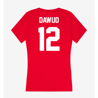 Rutgers - NCAA Football : Zahmir Dawud - Women's V-Neck T-Shirt-1