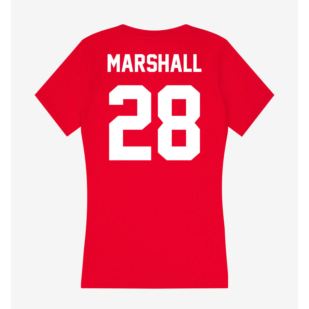 Rutgers - NCAA Football : Cannon Marshall - Women's V-Neck T-Shirt-1