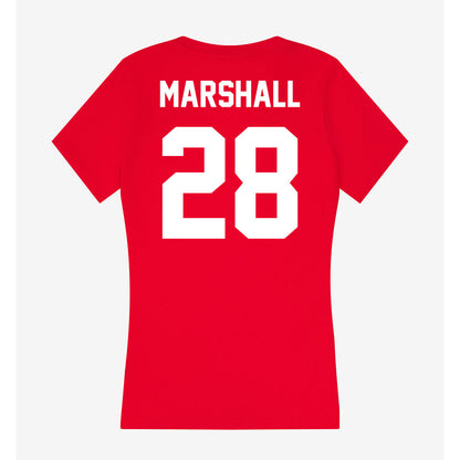 Rutgers - NCAA Football : Cannon Marshall - Women's V-Neck T-Shirt-1