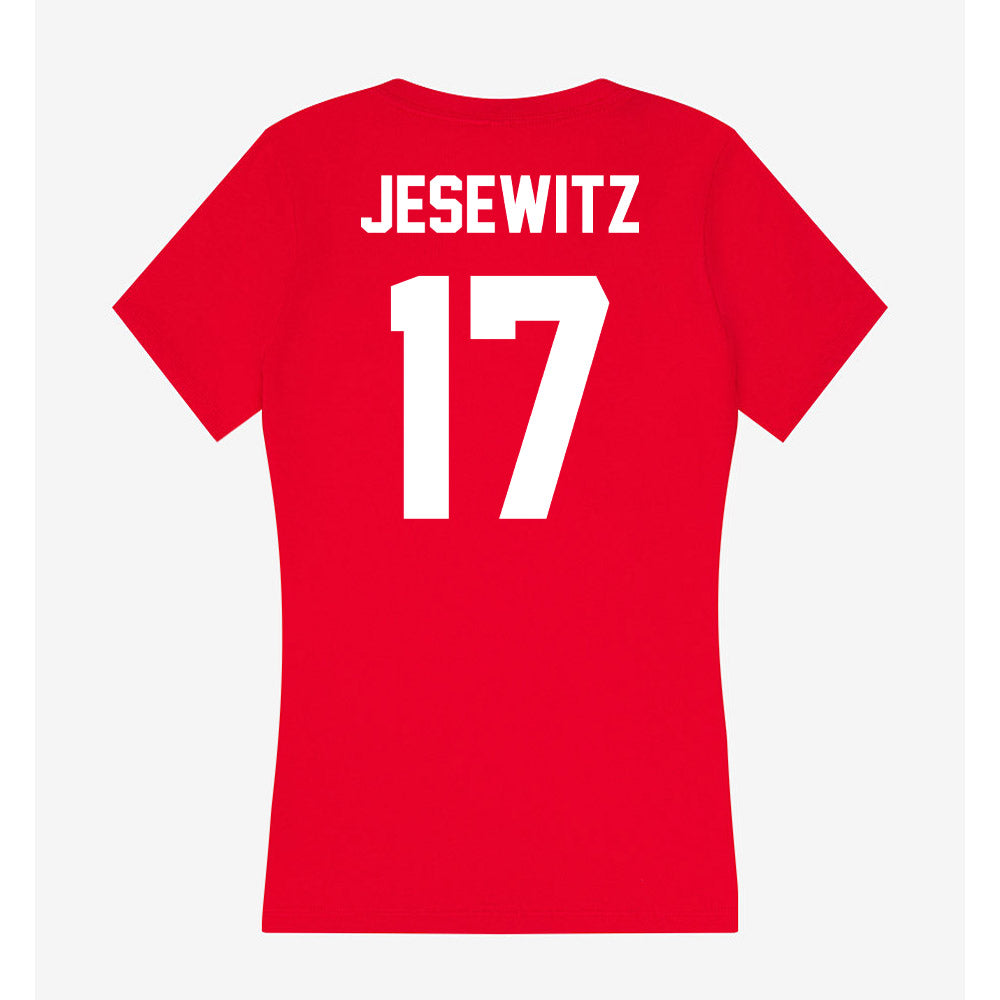 Rutgers - NCAA Women's Volleyball : Avery Jesewitz - Women's V-Neck T-Shirt-1