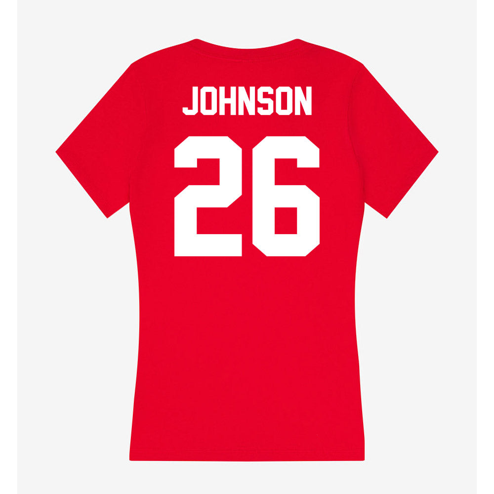 Rutgers - NCAA Women's Field Hockey : Camryn Johnson - Women's V-Neck T-Shirt-1