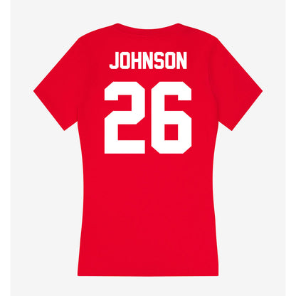 Rutgers - NCAA Women's Field Hockey : Camryn Johnson - Women's V-Neck T-Shirt-1