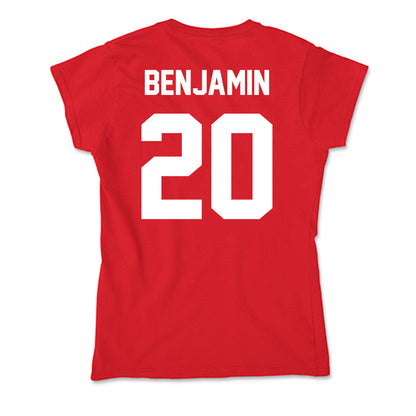 Rutgers - NCAA Football : Ja'shon Benjamin - Soft Style Women’s T-Shirt-1