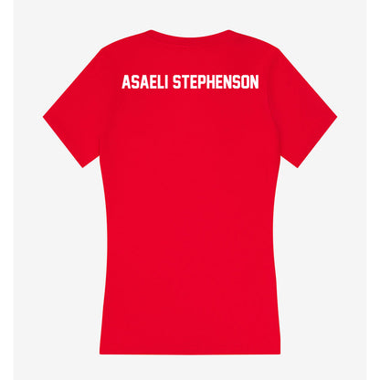 Rutgers - NCAA Football : Ian Asaeli Stephenson - Women's V-Neck T-Shirt-1