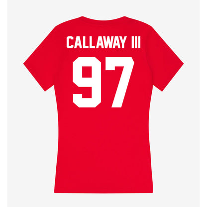 Rutgers - NCAA Football : Rinaldo Callaway III - Women's V-Neck T-Shirt-1