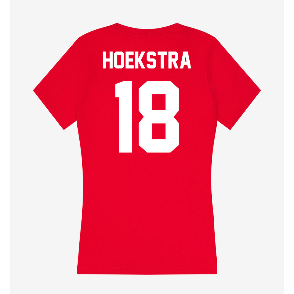 Rutgers - NCAA Softball : Siera Hoekstra - Women's V-Neck T-Shirt-1