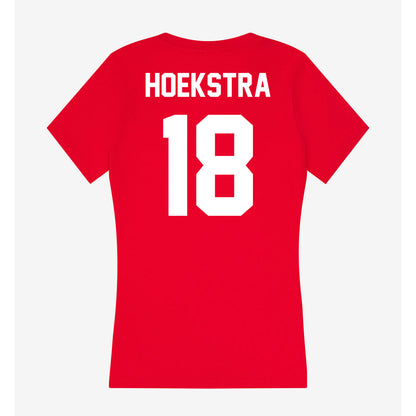 Rutgers - NCAA Softball : Siera Hoekstra - Women's V-Neck T-Shirt-1