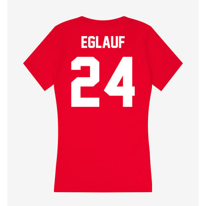 Rutgers - NCAA Women's Lacrosse : Gianna Eglauf - Women's V-Neck T-Shirt-1