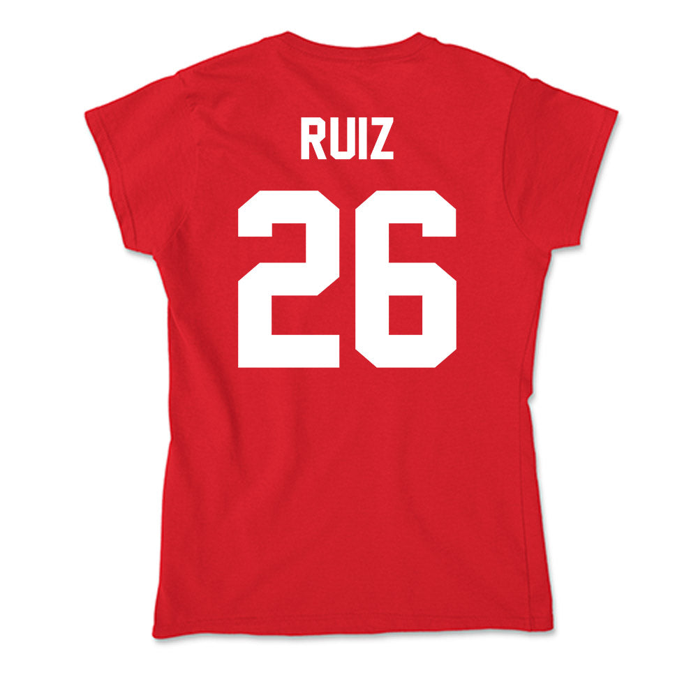 Rutgers - NCAA Men's Soccer : Erick Ruiz - Soft Style Women’s T-Shirt-1