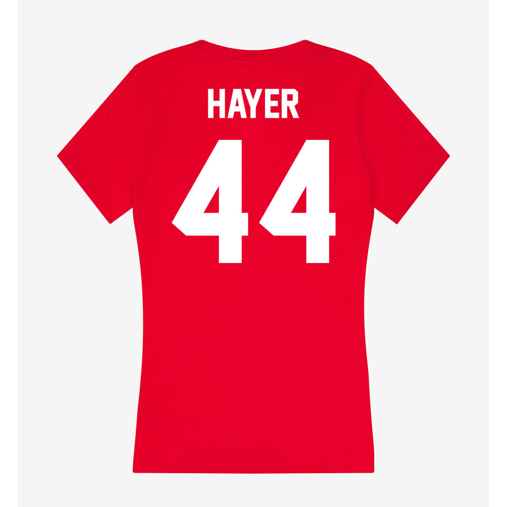 Rutgers - NCAA Football : Tariq Hayer - Women's V-Neck T-Shirt-1
