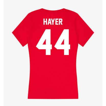 Rutgers - NCAA Football : Tariq Hayer - Women's V-Neck T-Shirt-1