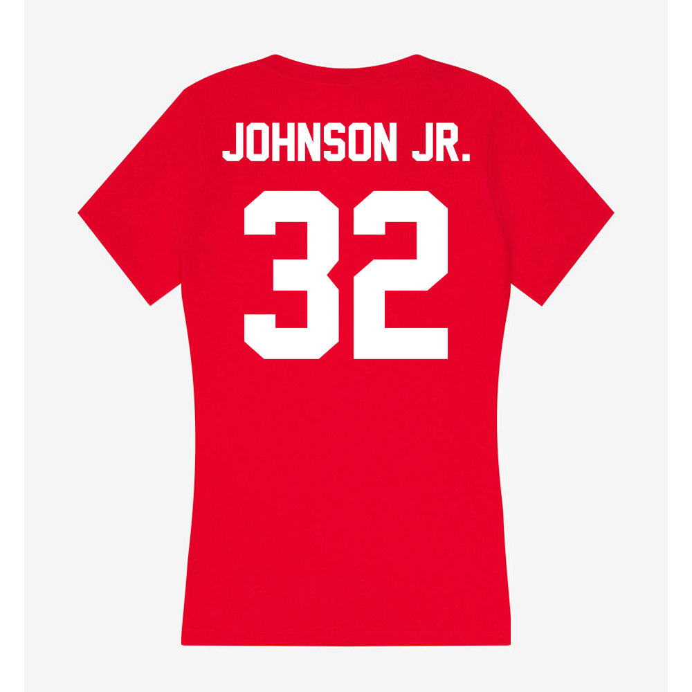 Rutgers - NCAA Football : RJ Johnson Jr. - Women's V-Neck T-Shirt-1