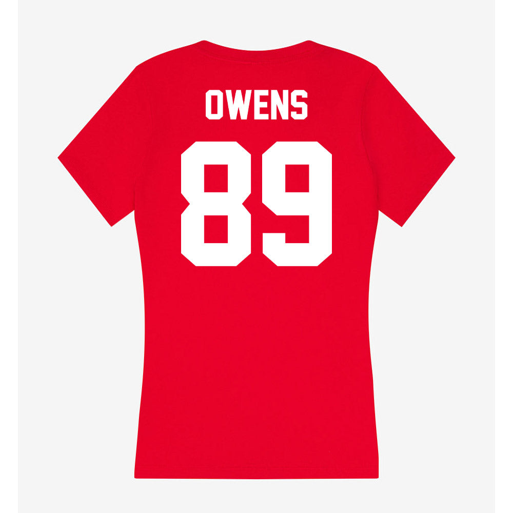 Rutgers - NCAA Football : Brady Owens - Women's V-Neck T-Shirt-1